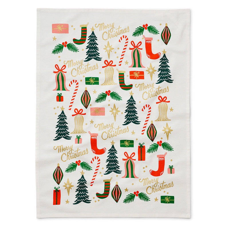 Deck The Halls Tea Towel