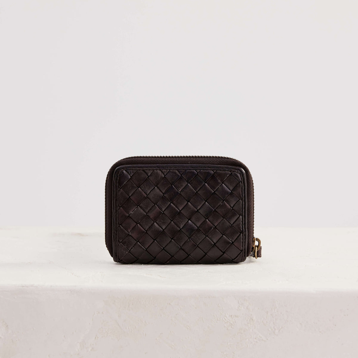 Small Basque Wallet / Chocolate