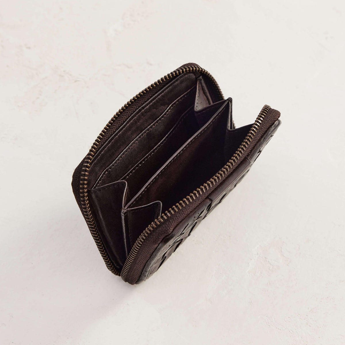 Small Basque Wallet / Chocolate