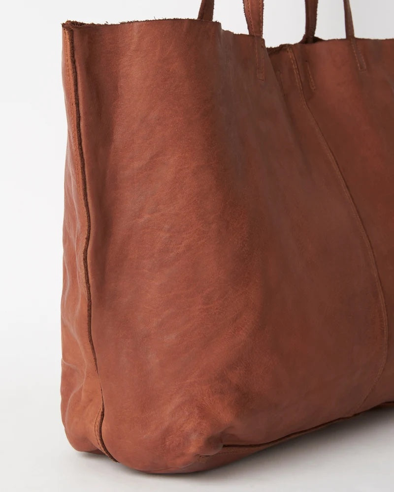 Unlined Tote / Cognac