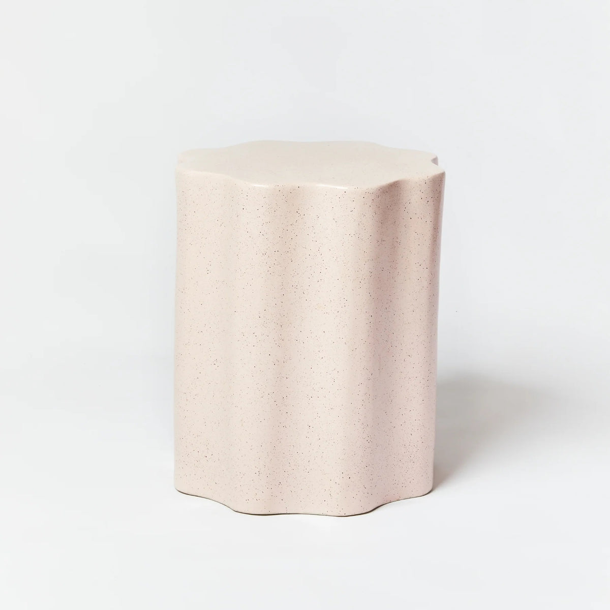 Wave Side Table / Soft Pink Speckle