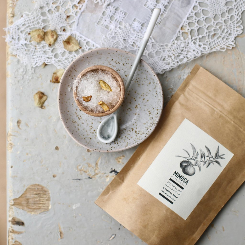 Bath Soak 125g Sachet / Mandarin & Vanilla Bean