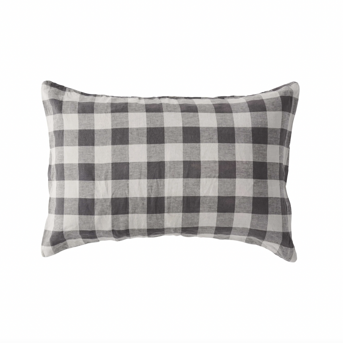 Licorice Gingham Pillowcase Set