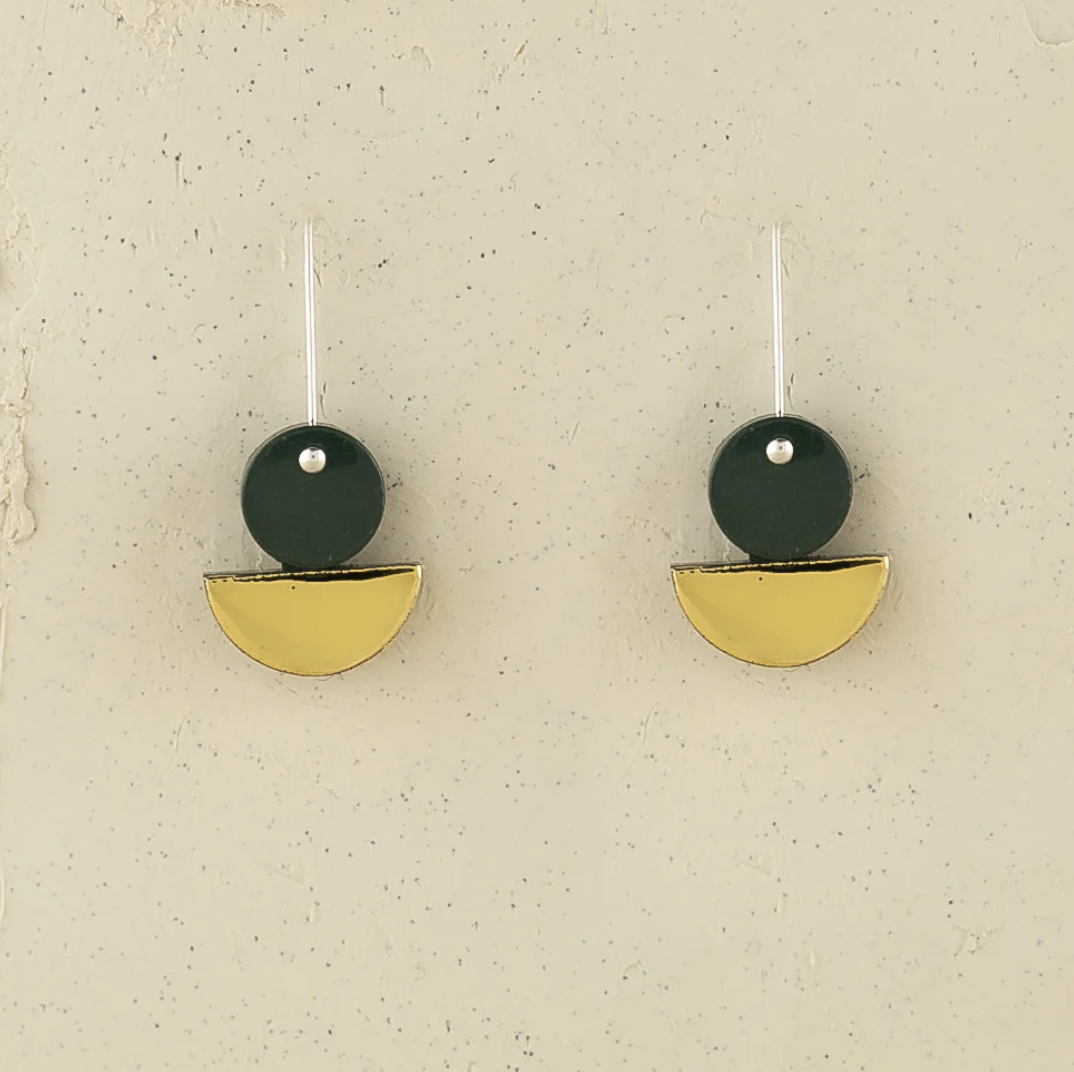 Float Earrings / Green