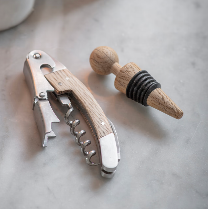 Bottle Opener &amp; Stopper Set