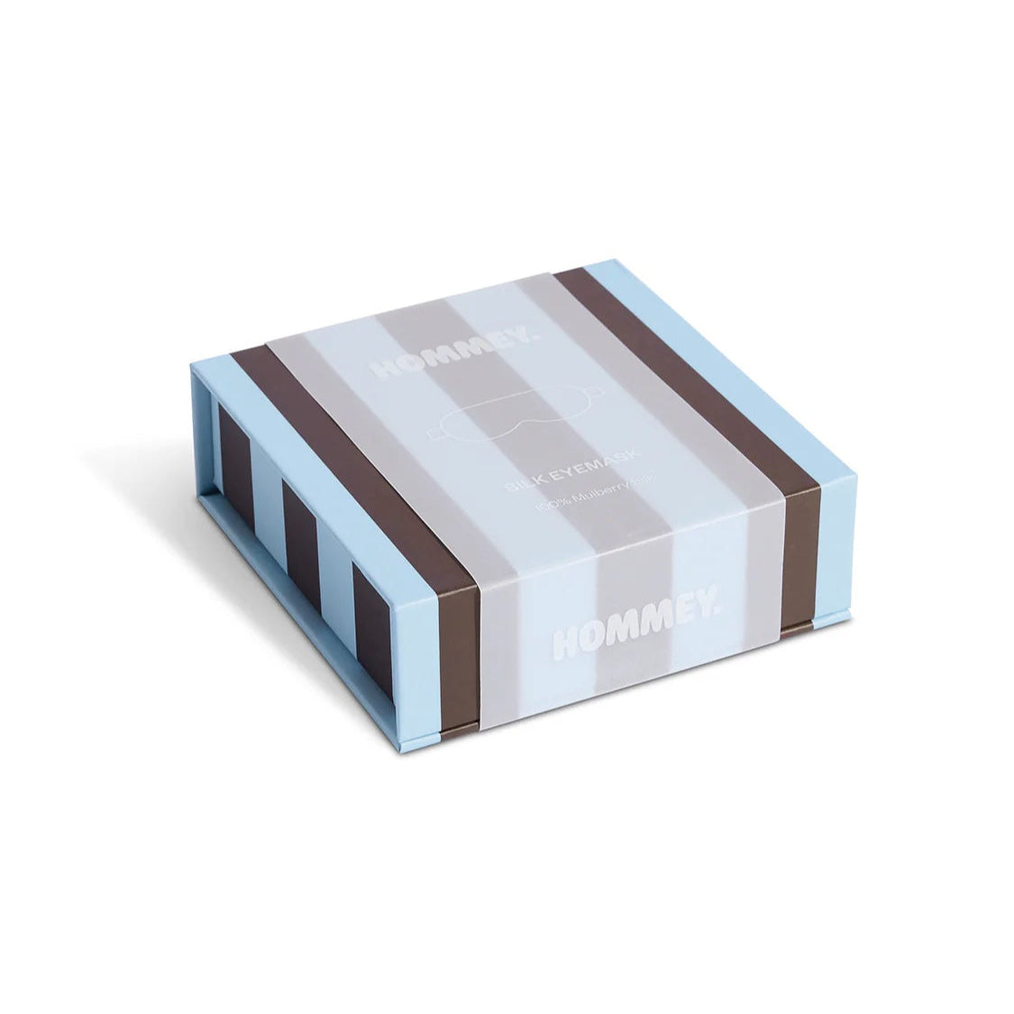 Silk Eye Mask / Iced Chocolate Stripes