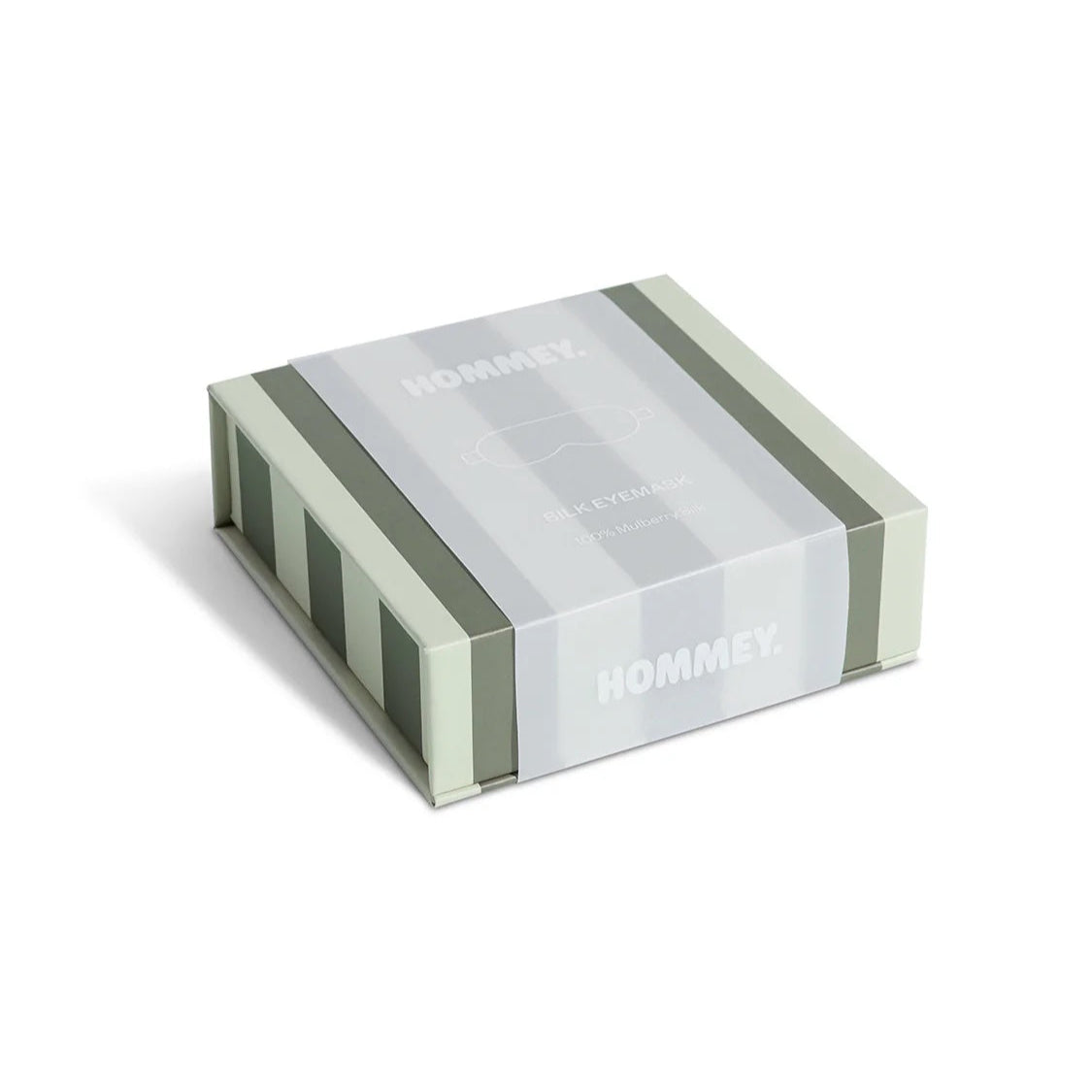 Silk Eye Mask / Wasabi Stripes