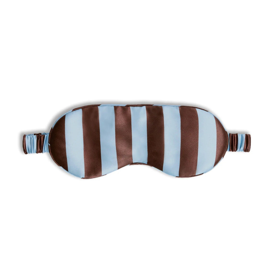 Silk Eye Mask / Iced Chocolate Stripes