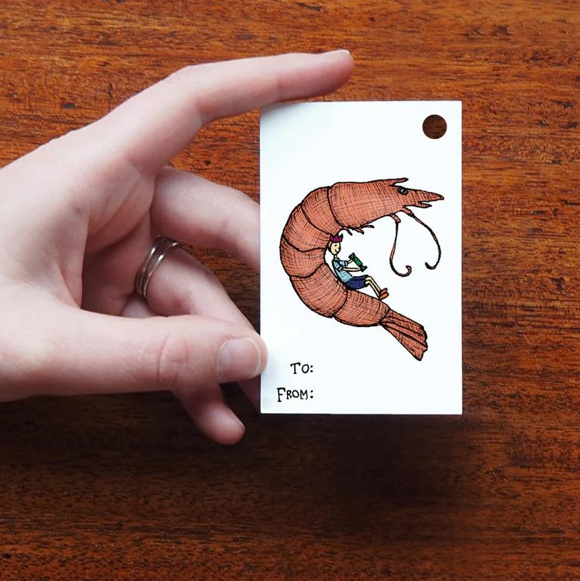 Christmas Lunch Gift Tags / Set of 6