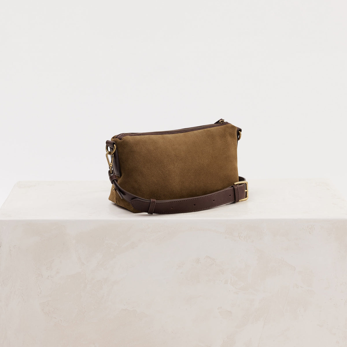 Suede Teddy Bag / Chestnut
