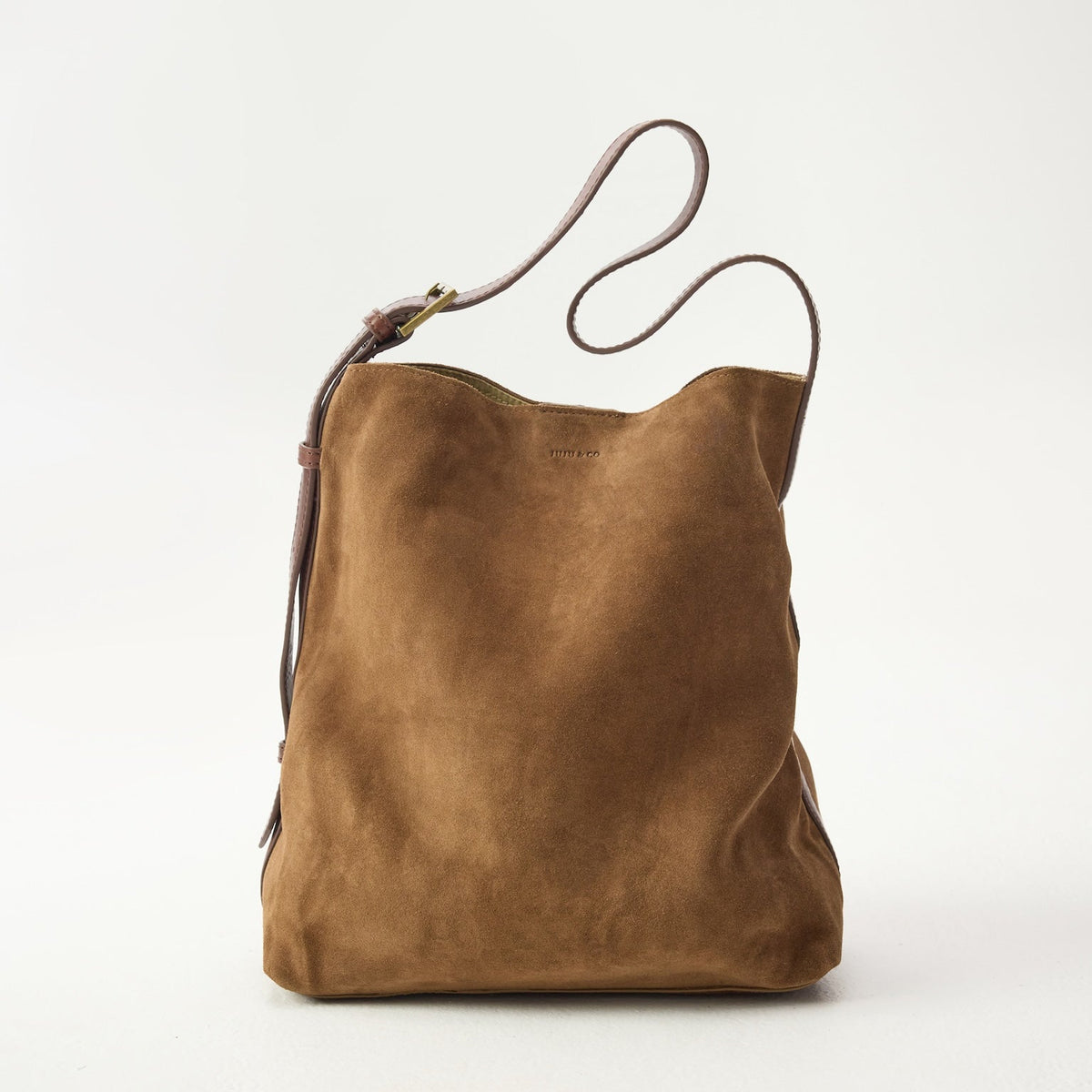 Suede Cabas Tote / Chestnut