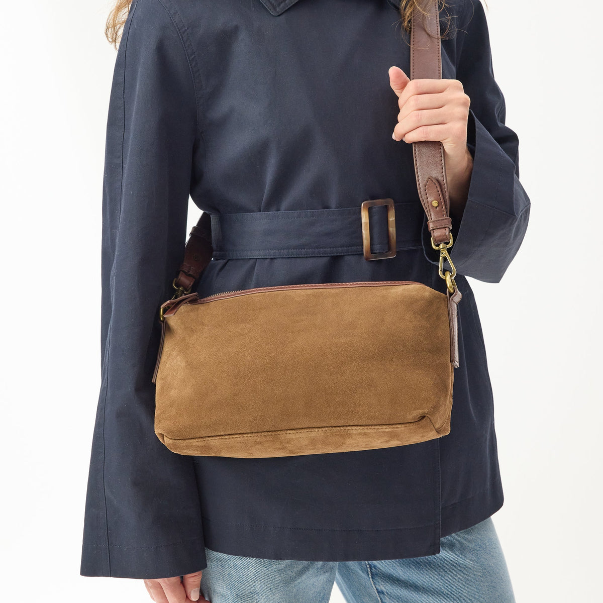 Suede Teddy Bag / Chestnut