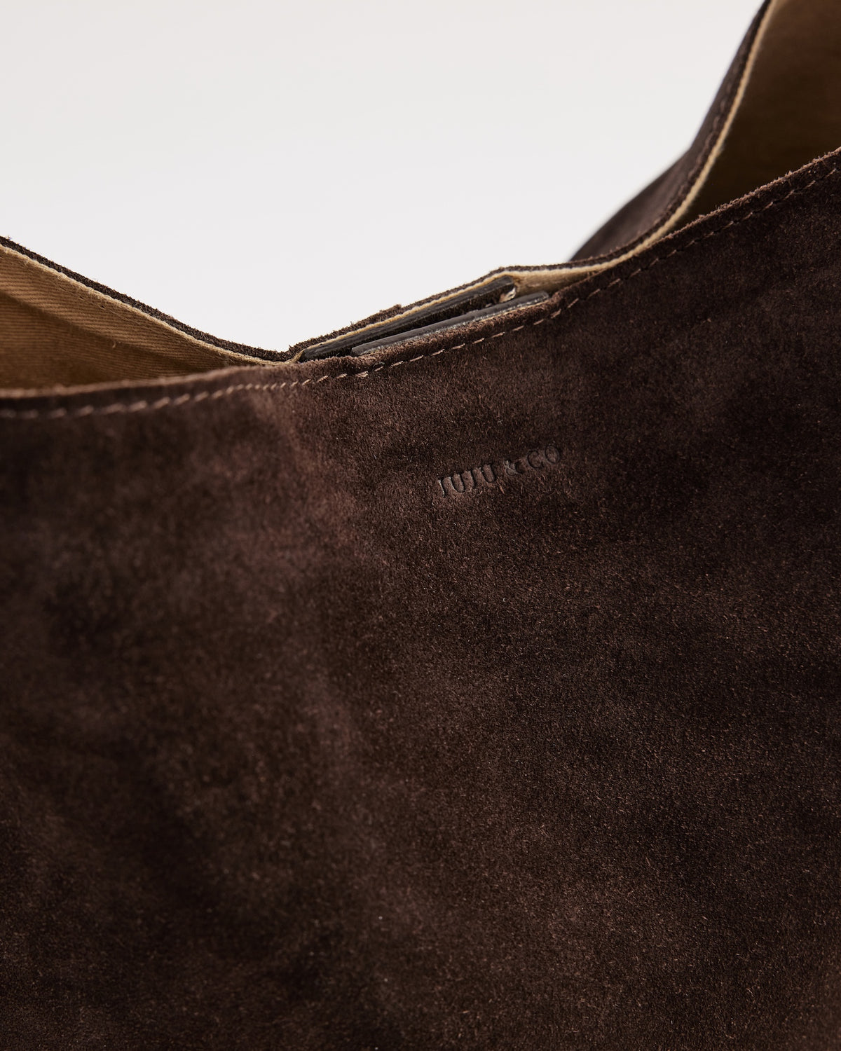 Suede Cabas Tote / Chocolate