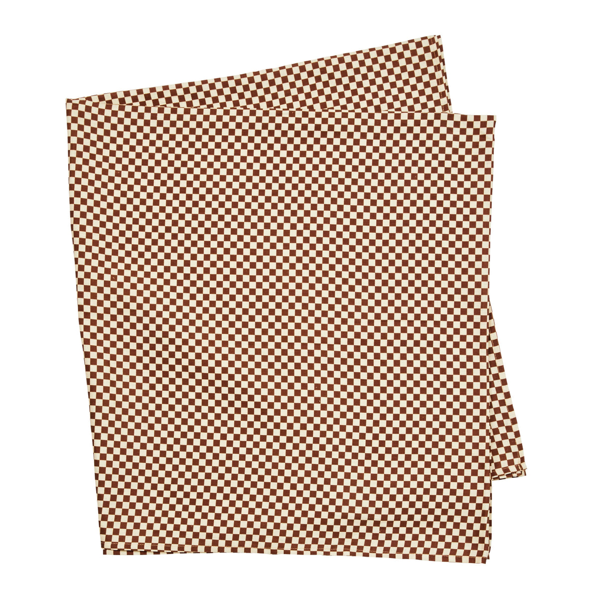 Tiny Checkers Tablecloth Large / Cocoa