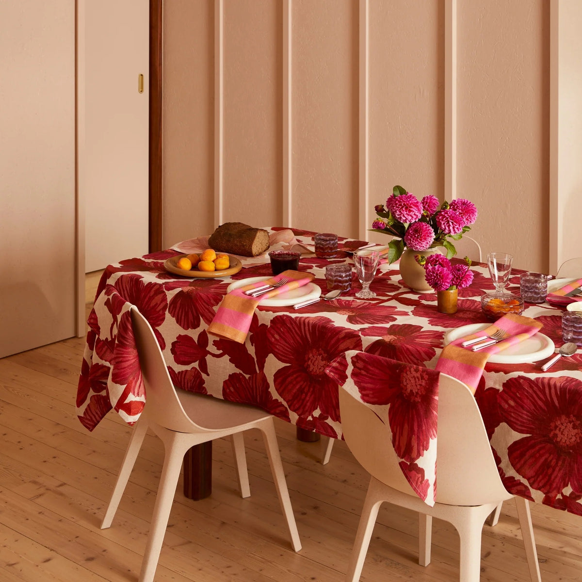Leon Cerise Tablecloth