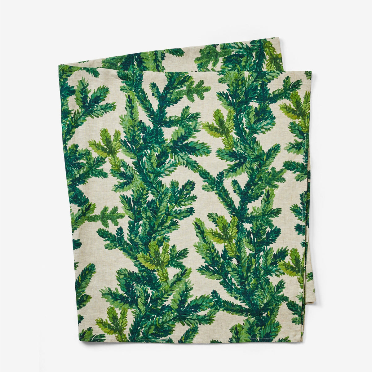 Festive Foliage Green Tablecloth