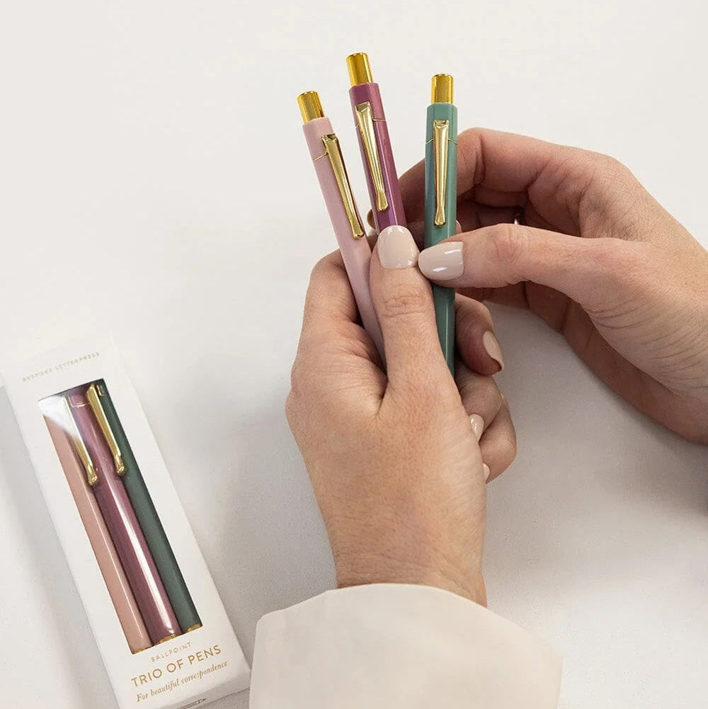 Trio of Pens / Blooms