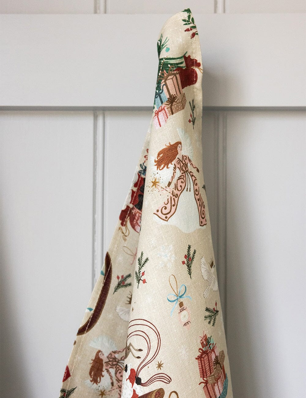 An Enchanted Christmas Linen Tea Towel