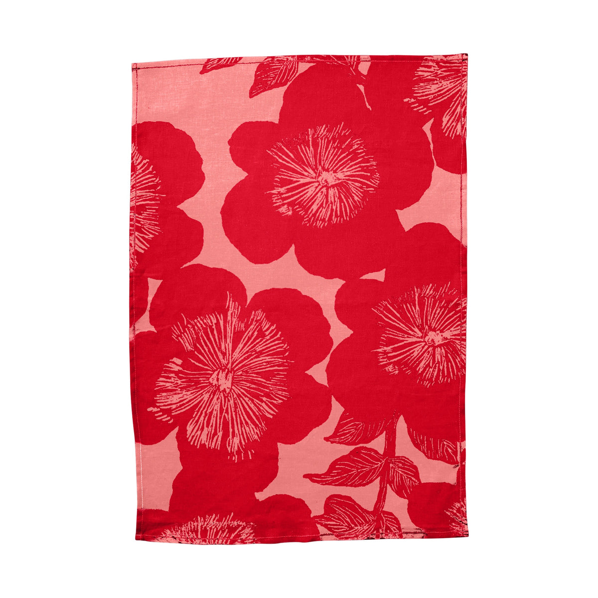 Jardin Pink Tea Towel