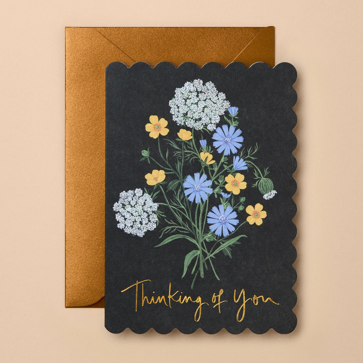 Thinking of Your Flower Bunch Greeting Card