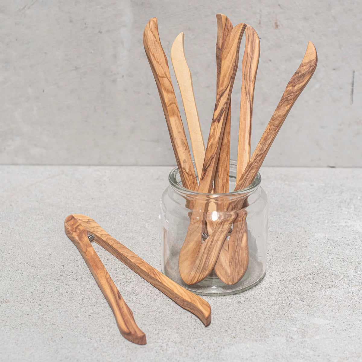 Olive Wood Tongs