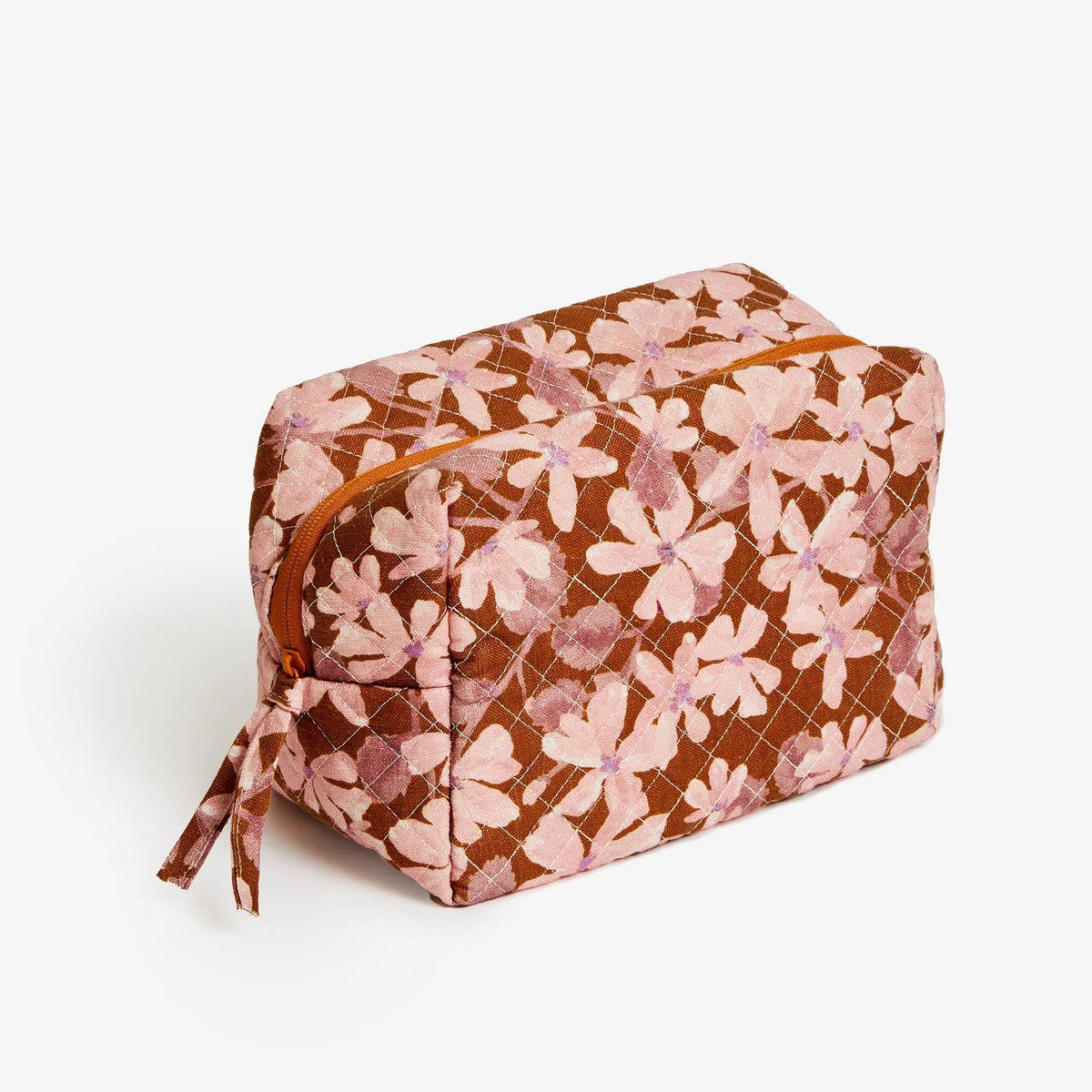 Violet Tan Toiletry Bag / Medium