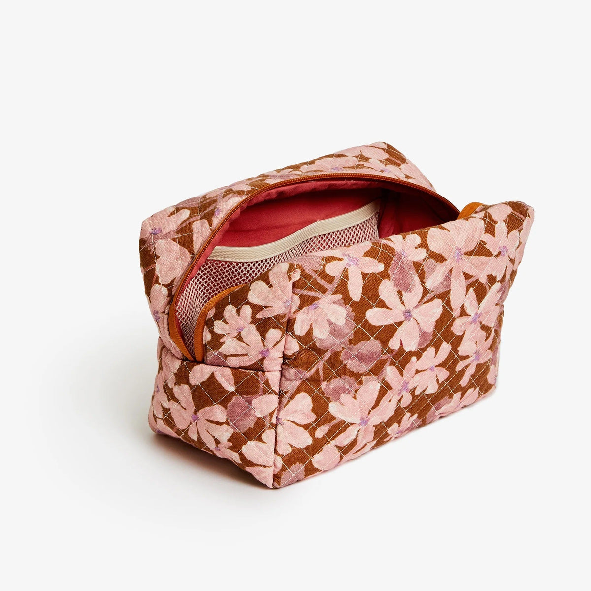 Violet Tan Toiletry Bag / Medium