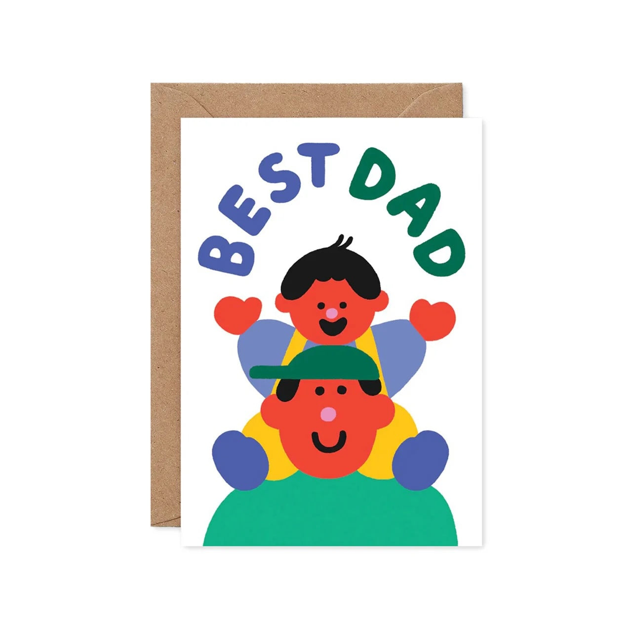 Greeting Card / Best Dad Piggyback