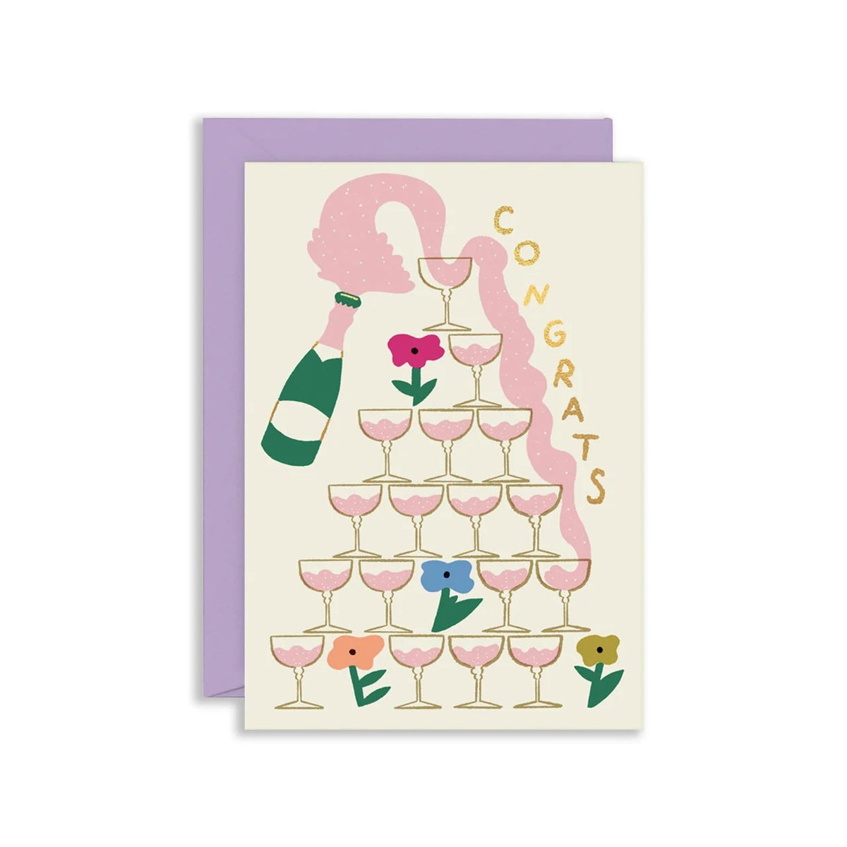 Greeting Card / Congrats Champagne