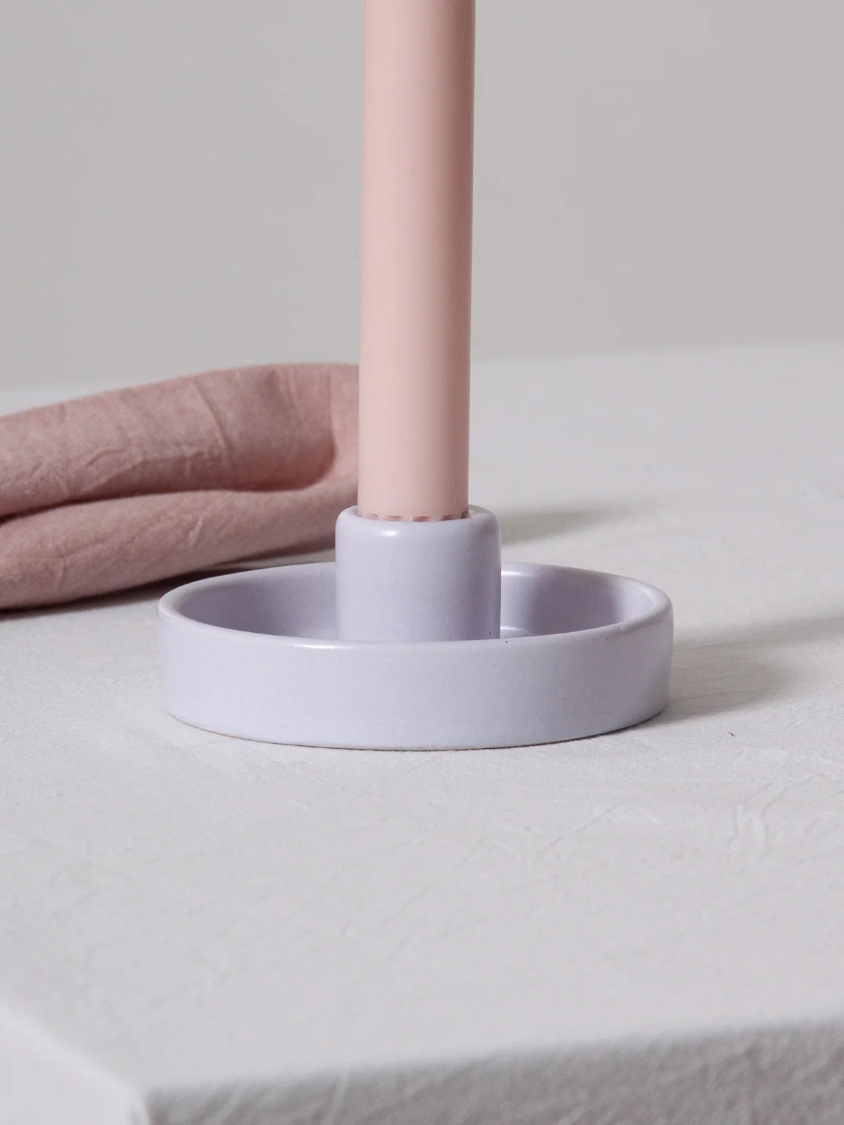 Amara Ceramic Candle Holder / Wisteria