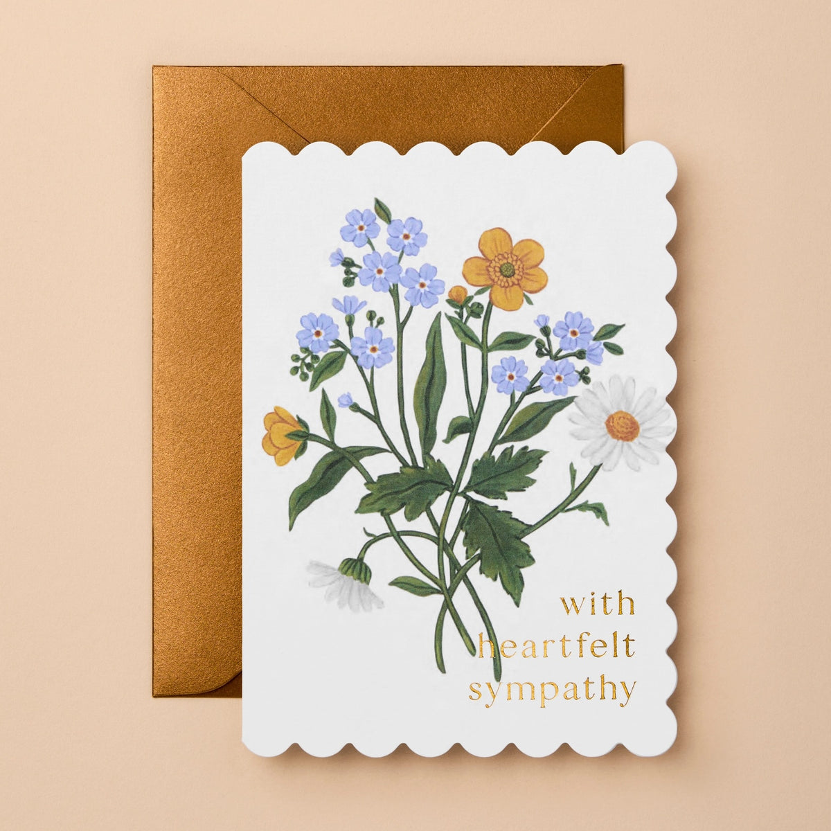 With Heartfelt Sympathy Greeting Card