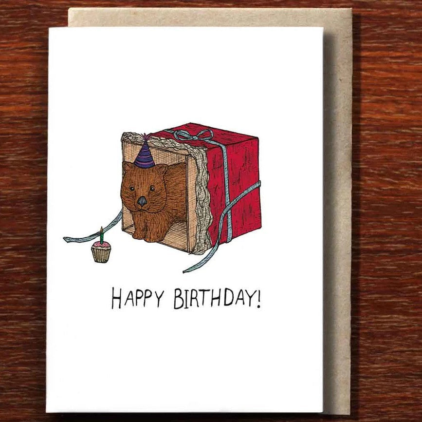 Greeting Card / Wombat's Present