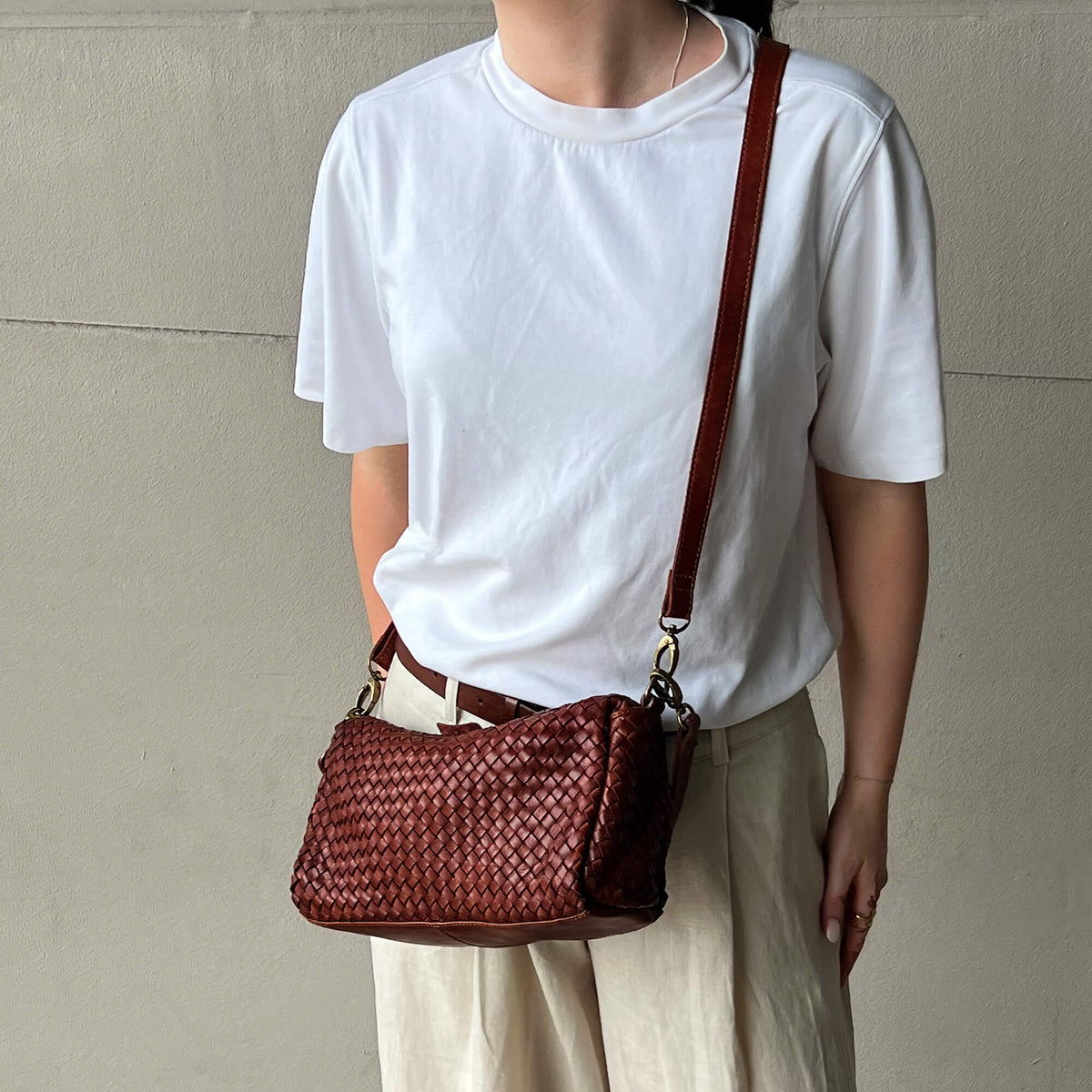 Basque Midi Bag / Amber