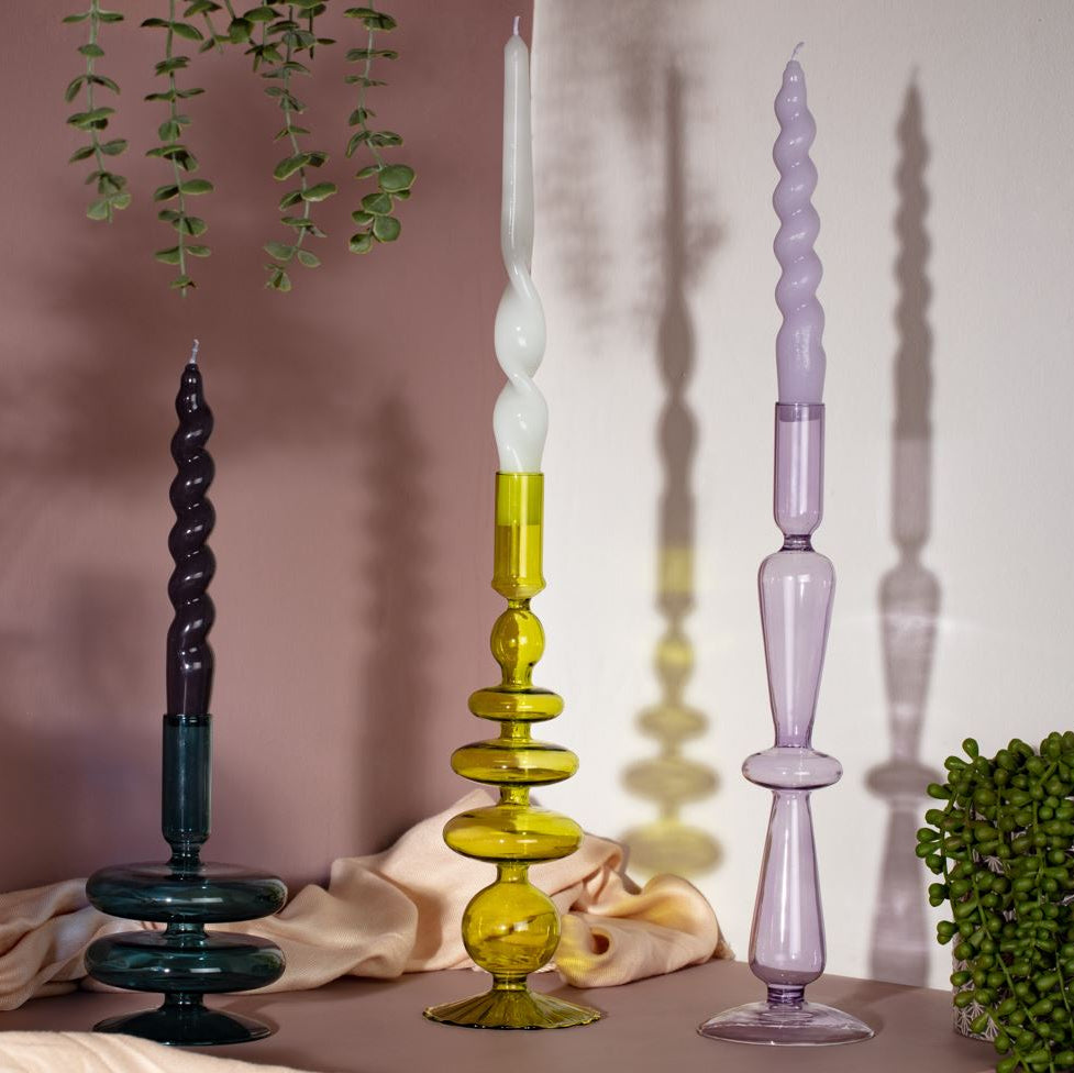 Taper Candle Holder / Lilac