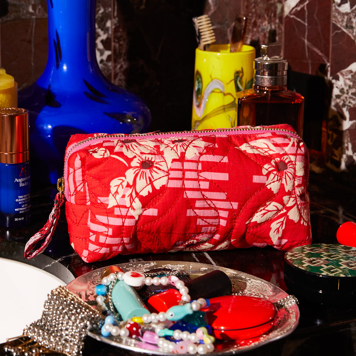 Marta Travel Pouch / Vermillion