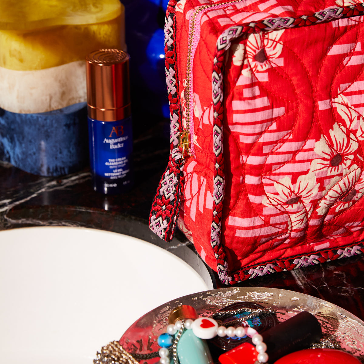 Marta Vanity Bag / Vermillion