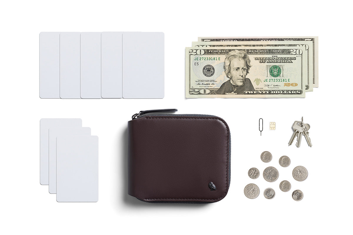 Zip Wallet / Deep Plum