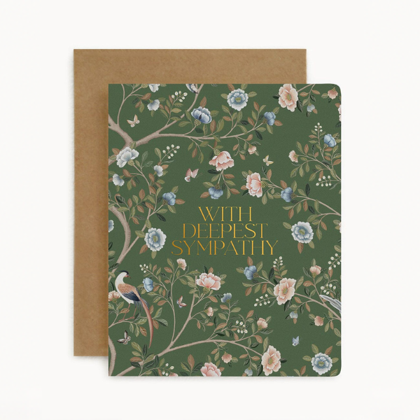 Letterpress Card / With Deepest Sympathy