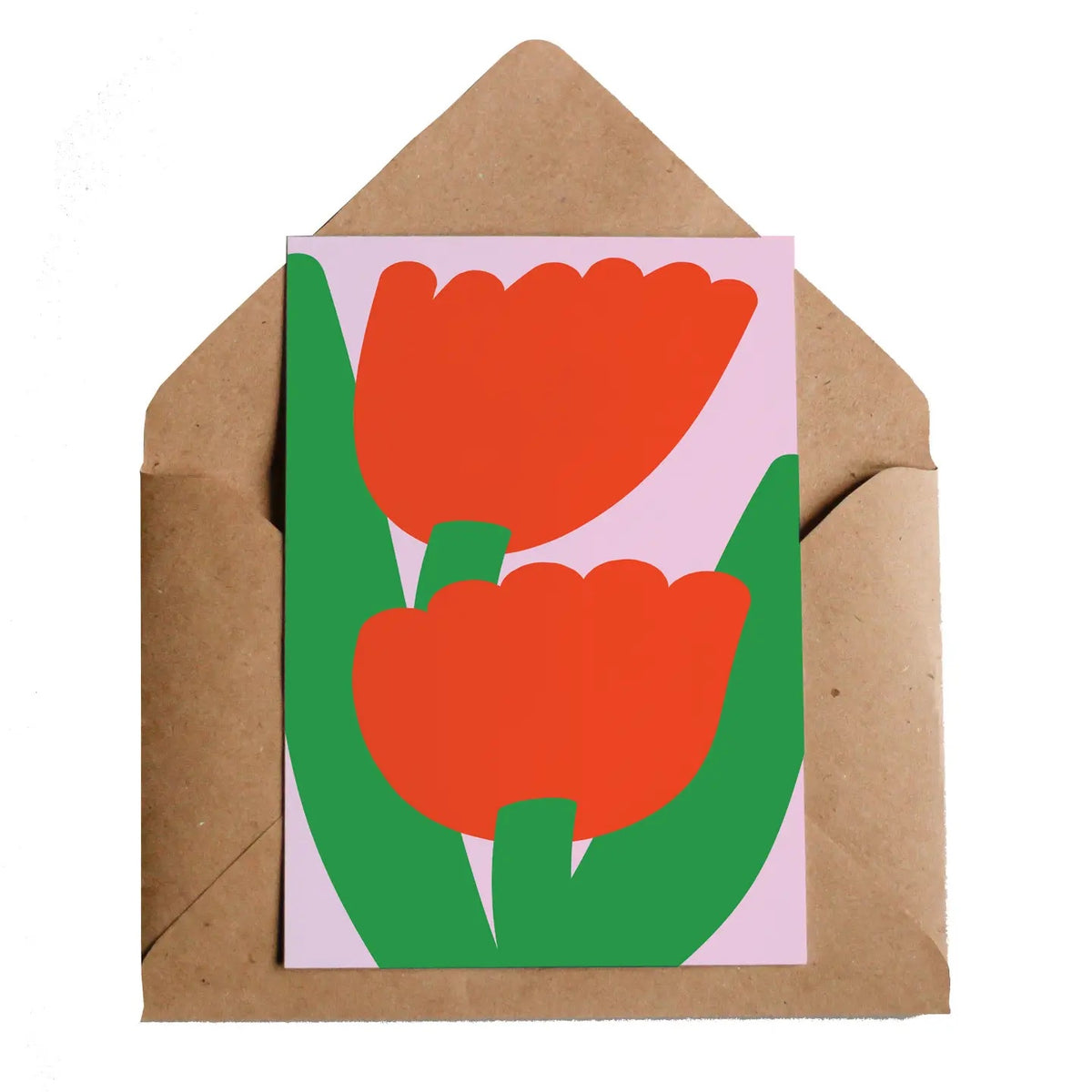 Big Tulips Greeting Card