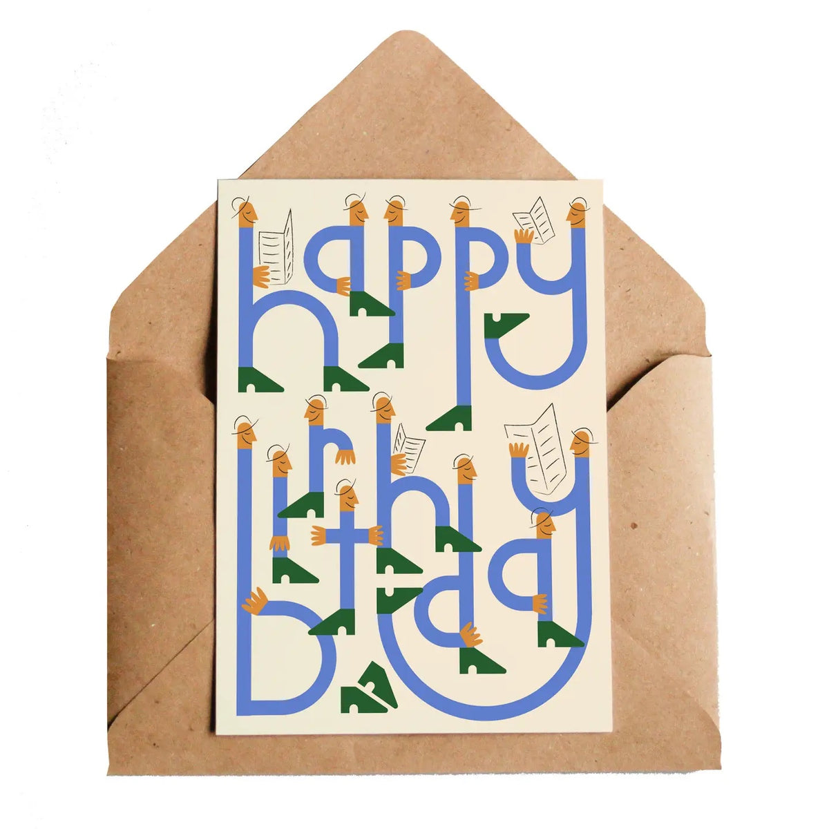 Birthday Press Greeting Card