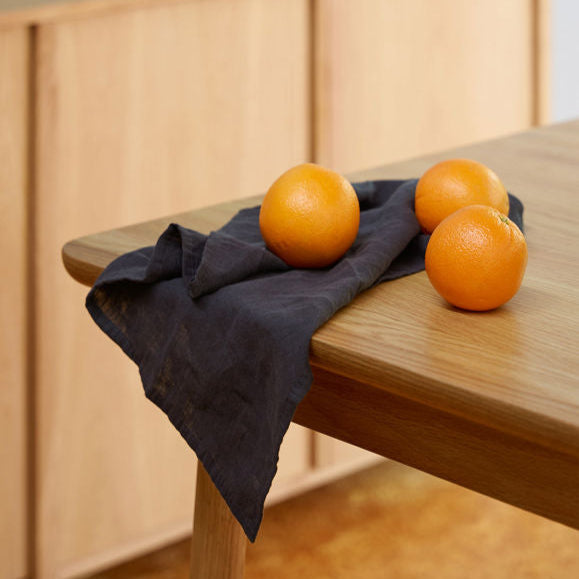 Blue Black Linen Napkin