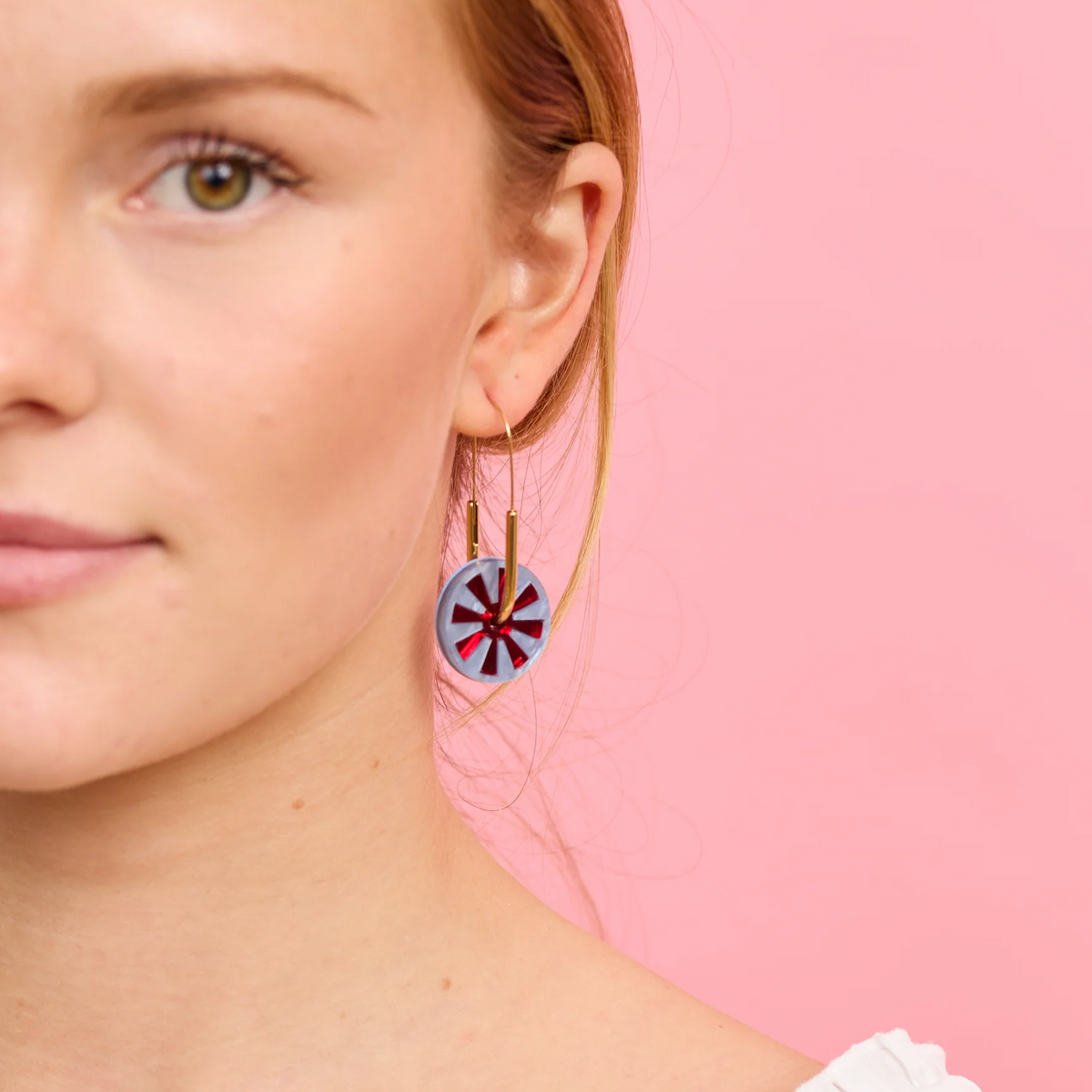 Calypso Earrings / Blue Plum