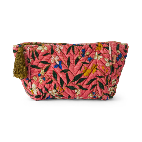 Canopy Rose Velvet Toiletry Bag