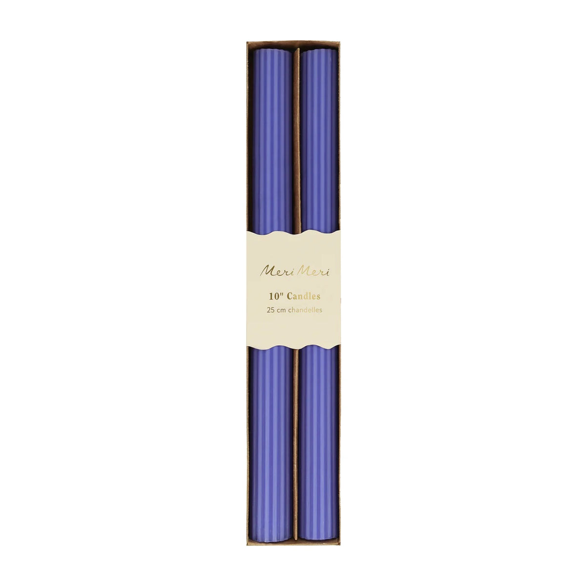 Cobalt Blue Table Candles / Pack of 2