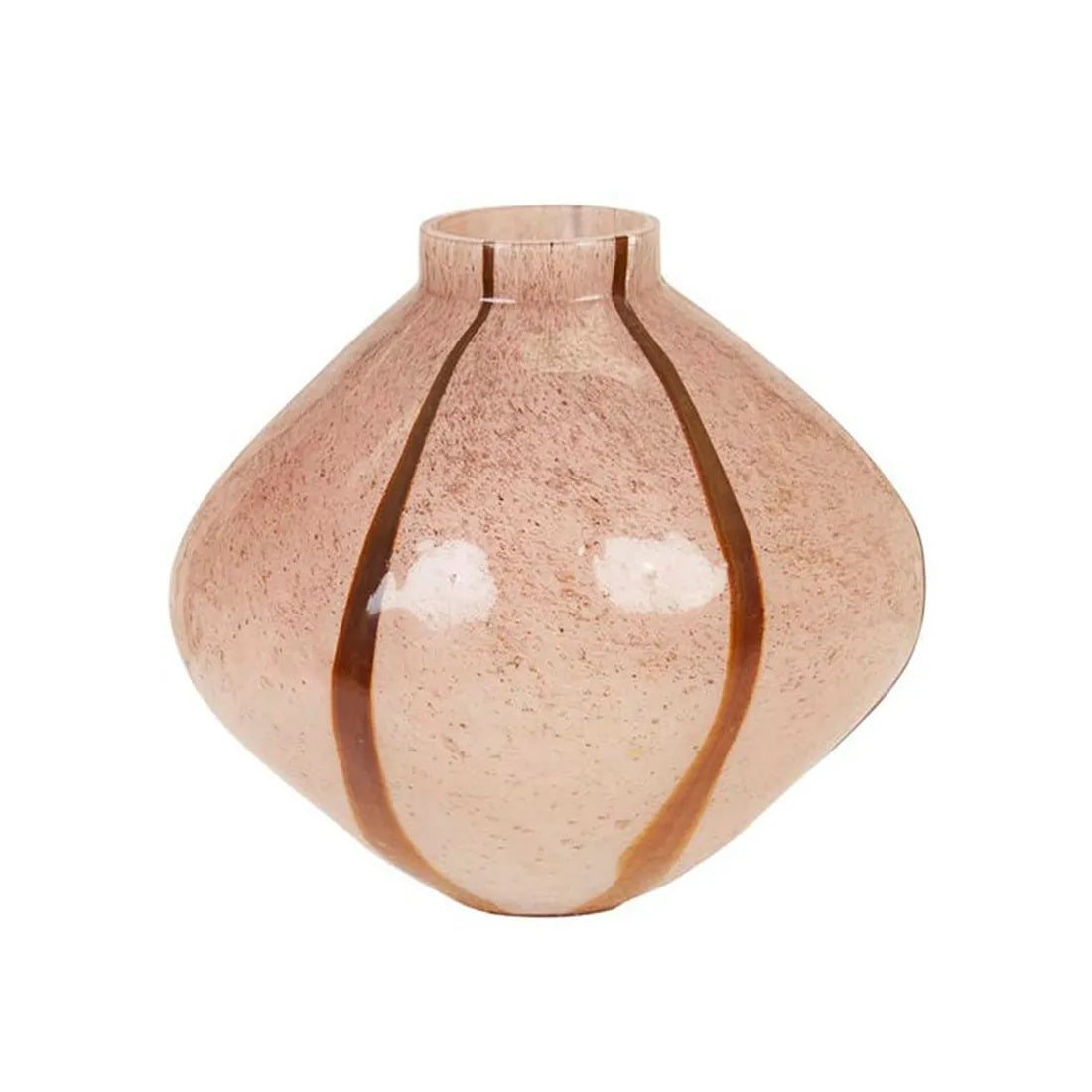 Boden Stripe Small Vase / Blush