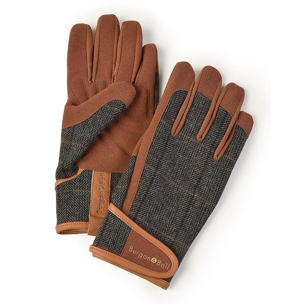 &#39;Dig The Garden&#39; Gloves / Brown Tweed