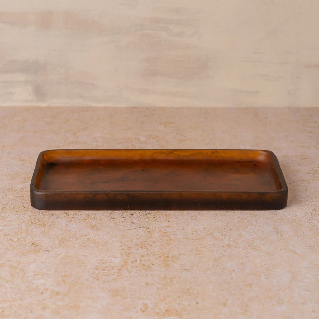 Flow Resin Bathroom Tray / Earth