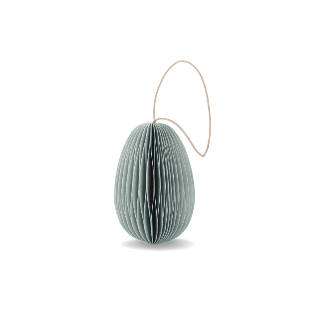 Easter Egg Hanging Ornament / Dusty Blue