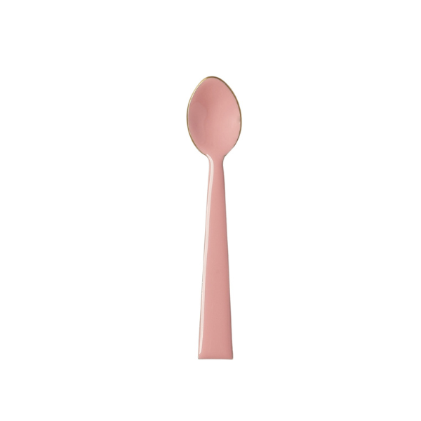 Enamel Teaspoon / Antique Rose