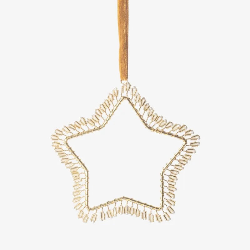 Hanging Beaded Star
